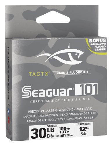 Seaguar 101 TactX Braid W Fluoro Leader 150 yds