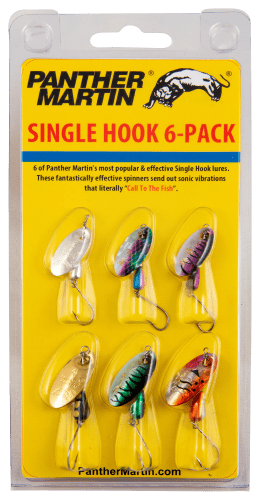 Panther Martin PMSH6 Single Hook Six Pack
