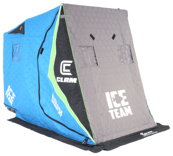 Clam Ice Team Nanook XT Thermal Ice Shelter-Blue