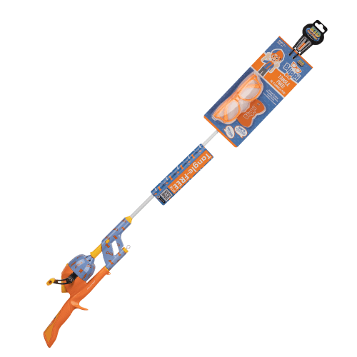 Kid Caster Blippi Tangle-Free Rod and Reel Combo with Glasses