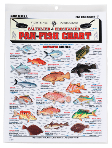 Freshwater and Saltwater Pan-Fish Chart #7