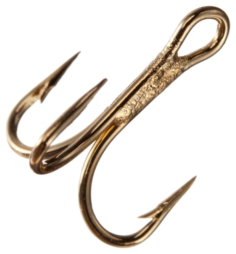 Mustad 3551-GL Gold Treble Hooks Size 16 Jagged Tooth Tackle