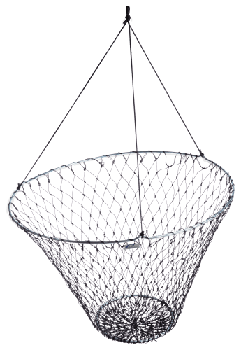 Bridge and Pier Fishing Net, Foldable Drop Net for Pier M: 32''×36'' Gray