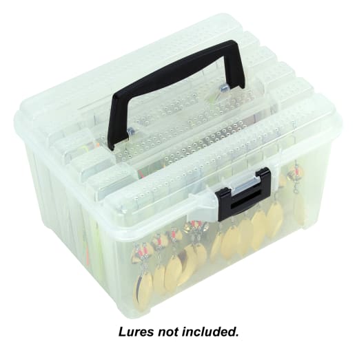 Bass Pro Shops Plastic Lure Tackle Box w/Adjustable Dividers - with Tackle  Shown 