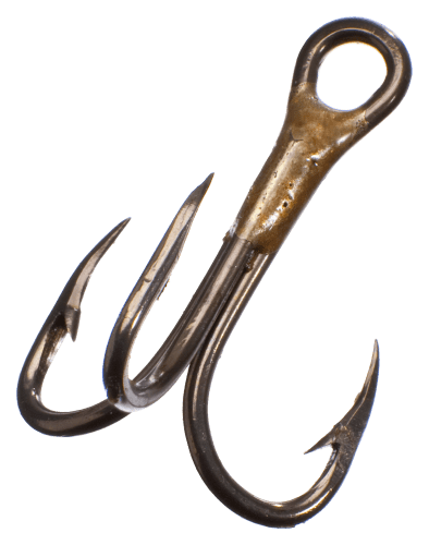 Treble Hook, Round Bend - Bronze 16