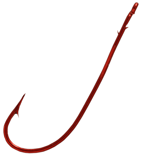 Tru-Turn Blood-Red Bass Worm Hook