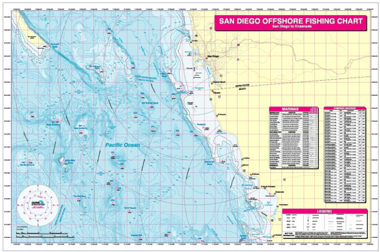 Freshwater & Saltwater Fishing Maps and Charts - Fishing Hot