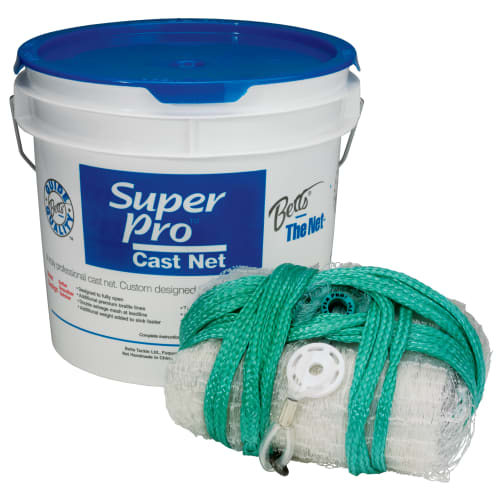 Betts 24-8 Super Pro Mono Bait Cast Net, 8-Feet 1/4-Inch, Mesh, 1.3-pound