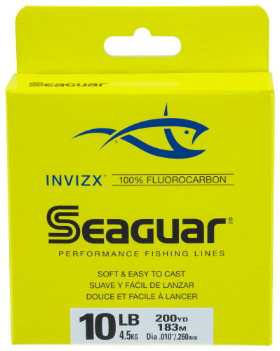 Invizx Freshwater Fluorocarbon Line - .015 Diameter, 17 lb Tested, 200 Yards, Clear