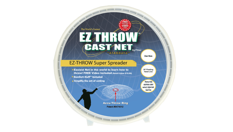 Upgraded American Hand Cast Net Easy Throw Fly Fishing Net 3.6
