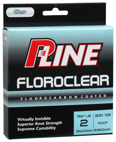 P-Line Floroclear Fishing Line 25#, 30# Test 260 Yds., Mist Green Fluoro  Coated