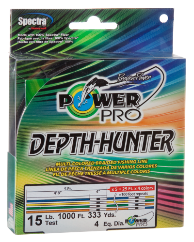 PowerPro Depth Hunter Braided Fishing Line 333yds, 65lb