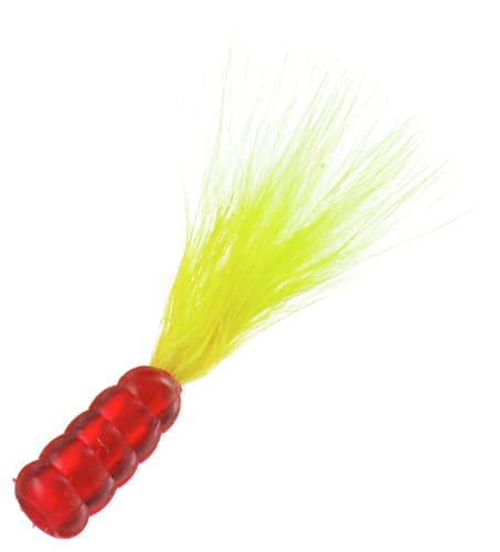 Bass Pro Shops Crappie Grub - Red/Chartreuse