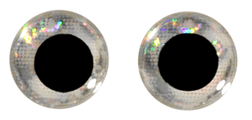 WTP Inc. 3-D Soft Molded Eyes, Silver