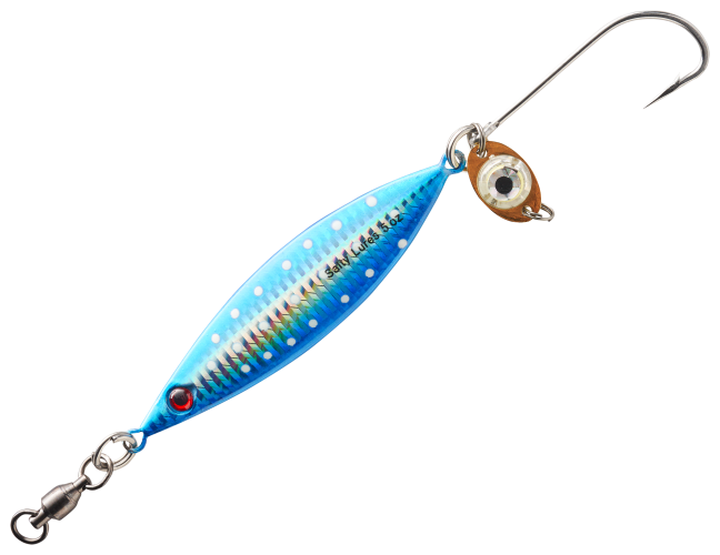 Salty Lures Jigging Spoon with Auto LED Light