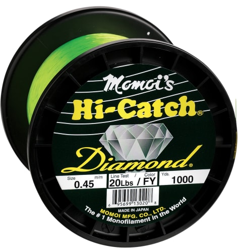 Momoi Hi-Catch Diamond Mono Line - Brilliant Blue / 50lb / 1000yd