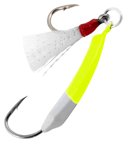  Chartreuse Pompano Jigs with Teasers : Sports & Outdoors