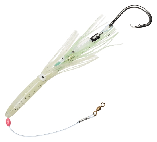 Salty Lures Pro Series Halibut Deep Drop Squid Rig - Green/Chartreuse