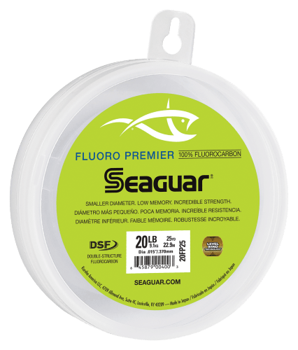 Seaguar Fluoro Premier Fluorocarbon Leader Material 50 Pound