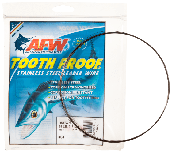 American Fishing Wire Tooth Proof Stainless Steel Leader Wire