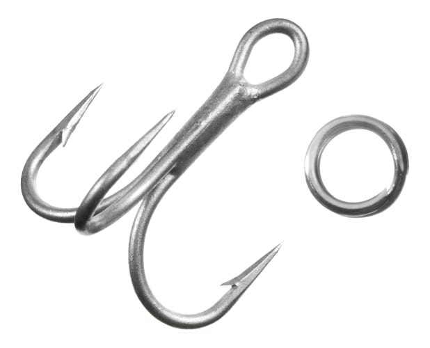 Mirrolure HKM Hook Replacement Kit,Silver : Fishing