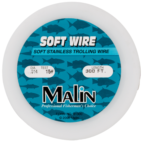 Malin PFC Trolling Wire - Soft Stainless Steel or Soft Monel
