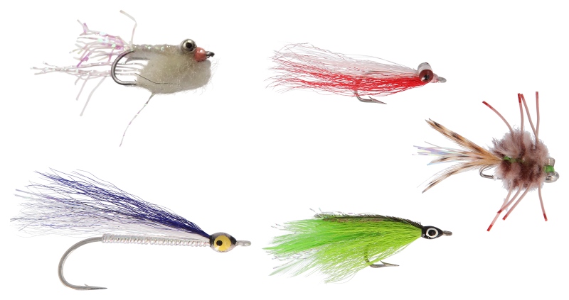 4pcs pack fly fishing crazy charlie saltwater flies 2#4#shrimp