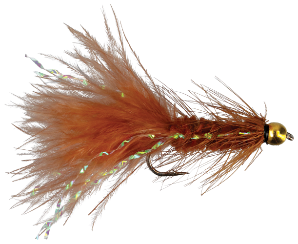 White River Fly Shop Bead-Head Crystal Woolly Bugger Flies - 6 - Black