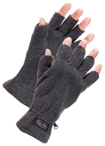White River Fly Shop Fingerless Fleece Gloves