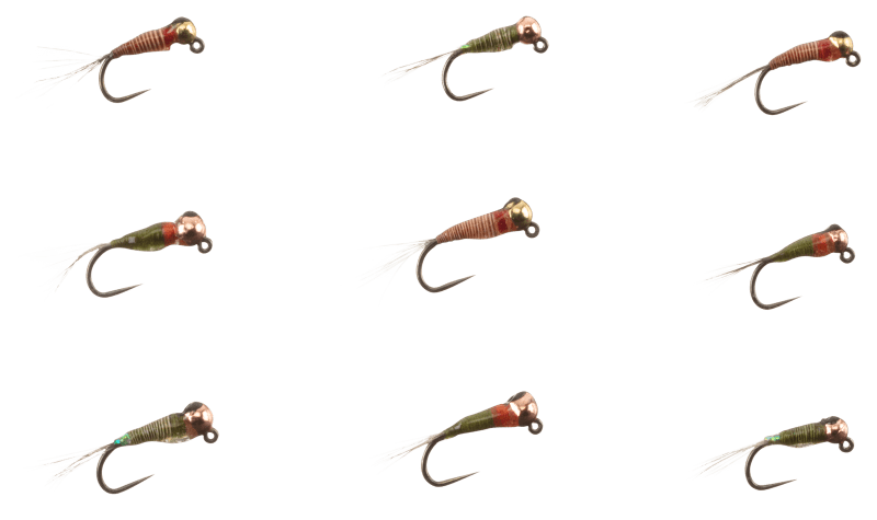 White River Fly Shop 10-Piece Classic Nymphs Fly Assortment