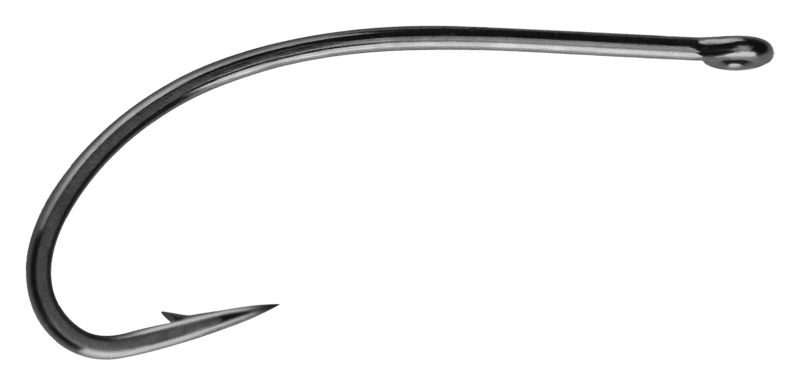 Mustad C53sap-tx-8-25h Nymph/DryHook, Long, Curved, 3XL, Forged