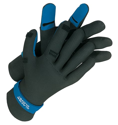 Glacier Pro Angler Glove, M, Black/blue