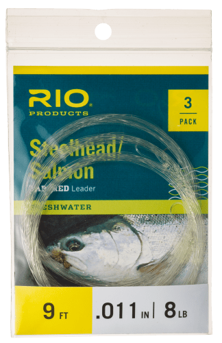 Rio Fly Fishing Saltwater 9' 8Lb Fishing Leaders, Clear