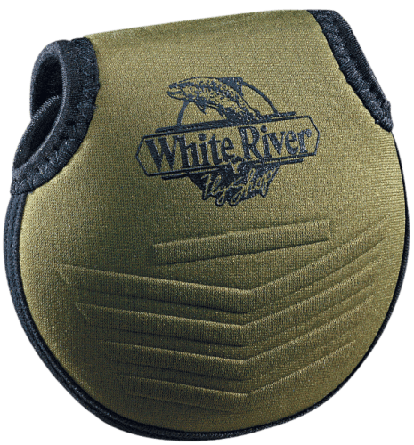 White River Fly Shop Neoprene Reel Pouch - Olive - 5
