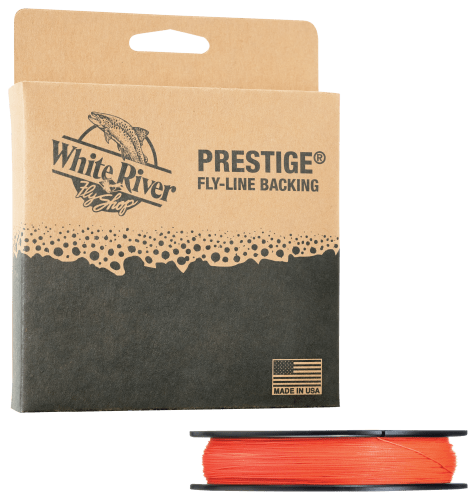 White River Fly Shop Prestige Flyline Backing - 20 lb/100 yds - Orange