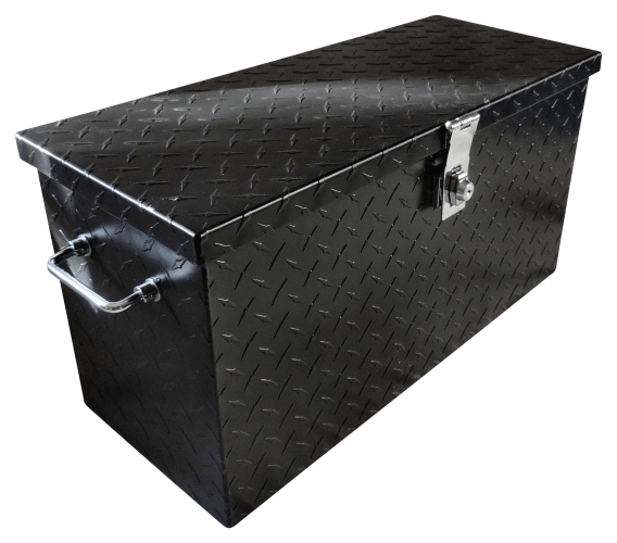 Hornet Outdoors Diamond Plate ATV and UTV Aluminum Tool Box Bass