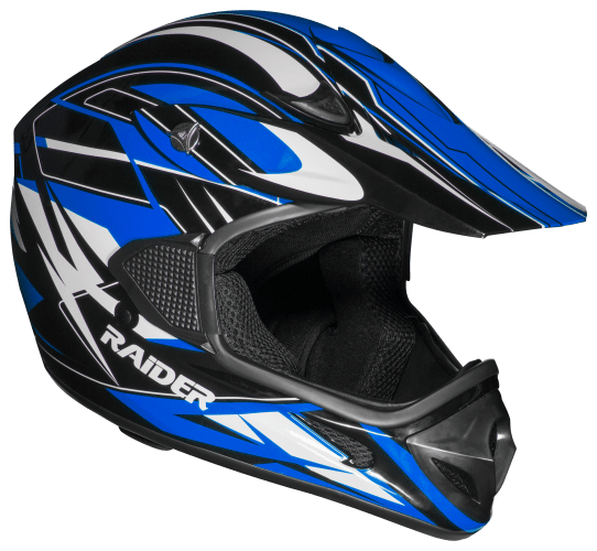 Blue dirt bike helmets cheap
