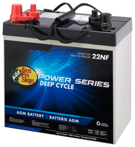 Bass Pro Shops Power Series Deep Cycle AGM Marine Battery Bass