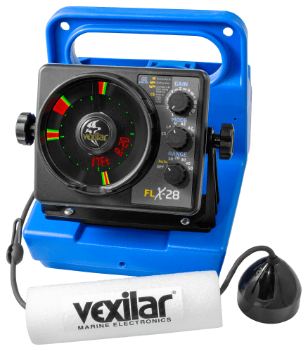 Vexilar FLX28 Sonar Flasher Fish Finder Genz Pack with PV Ice Ducer