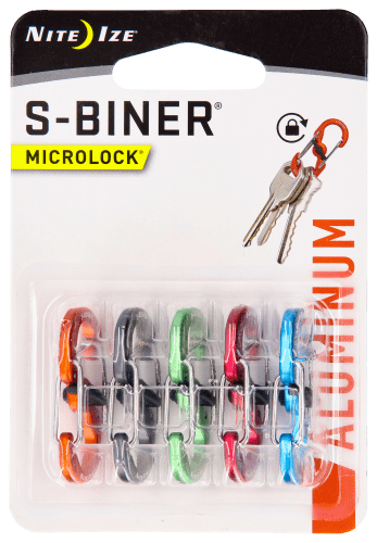 Nite Ize S-Biner MicroLock Aluminum - Assorted - 5 Pack
