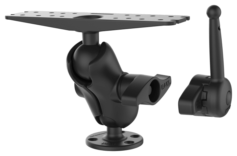 RAM Mounts Universal Heavy-Duty Marine Electronics Mount with 