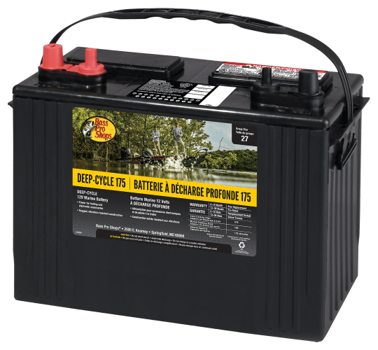 Bass Pro Shops Deep Cycle 12V Marine Battery Bass Pro Shops