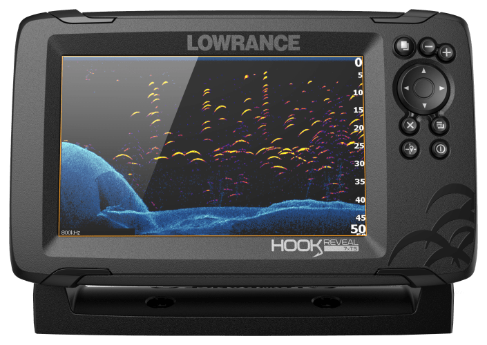 Lowrance Hook Reveal 7X SS SplitShot with Chirp & DownScan Fish