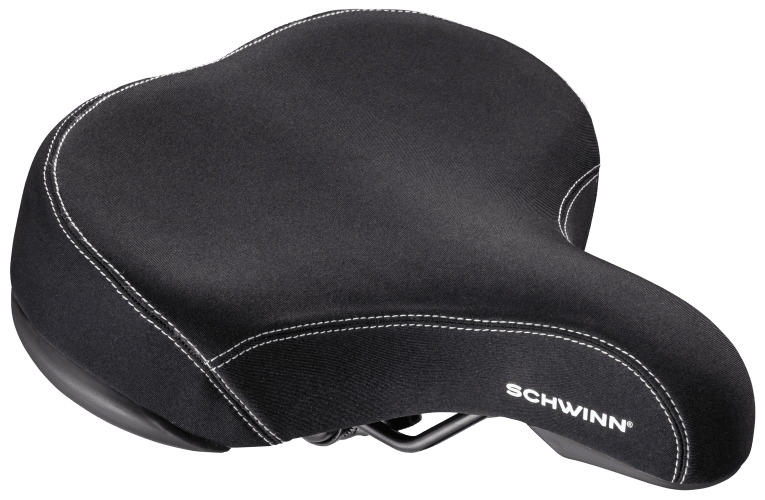 Wide comfort clearance bike saddle