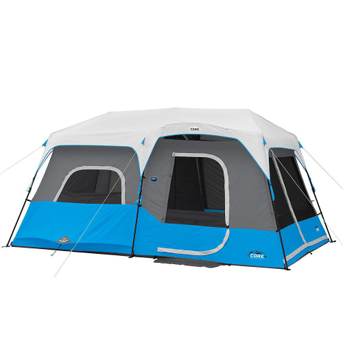 Core Equipment 9 Person Lighted Instant Cabin Tent 