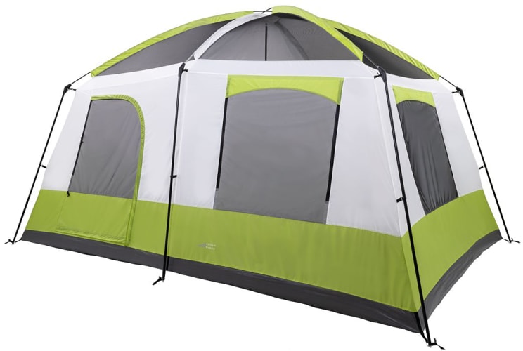 10 Person Family Cabin Tent, 2 Room Huge Tent with Storage Pockets for  Camping Accessories