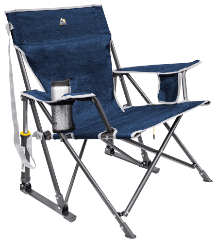 Kids camping camp chair seat boys girls Heavy Duty fishing blue