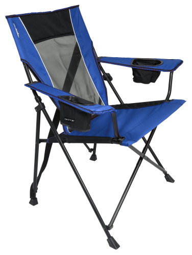 EVER ADVANCED Folding Directors Chair for Fishing with Rod Holder