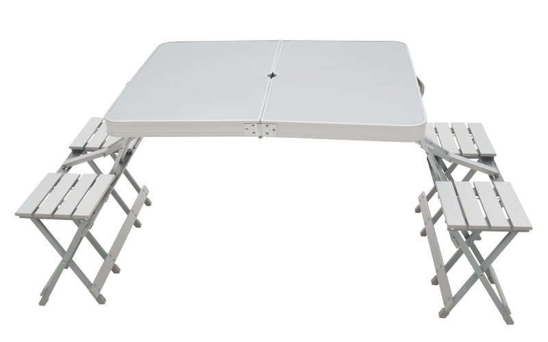 Folding camping table and stools best sale