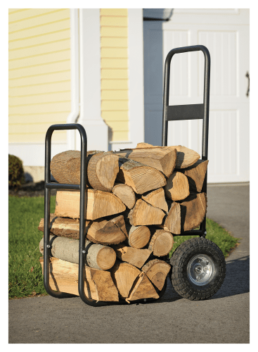 Rolling sales firewood rack